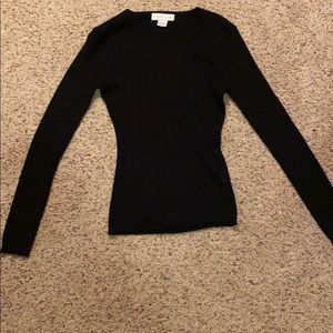 A black wool shirt